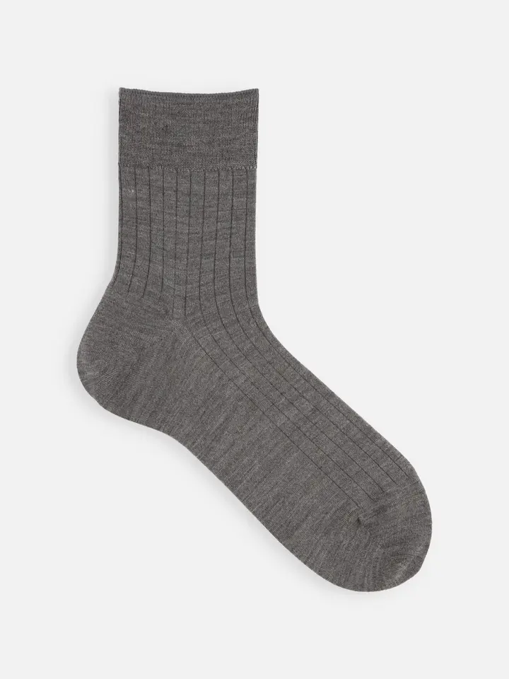 Tabio MEN】NEWウール6×2リブレギュラーソックス ( 062142196
