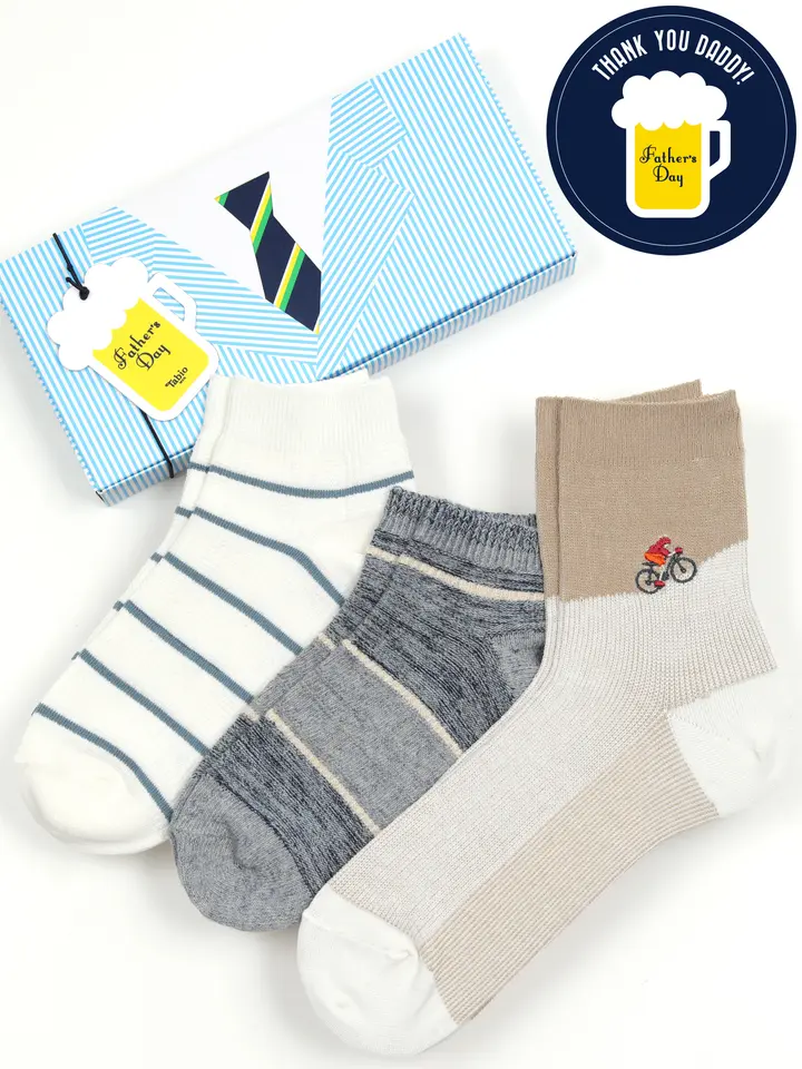 Web限定 父の日ギフト シャリシャリ靴下セット ギフトボックス付き 靴下屋公式通販 Tabio オンラインストア