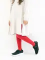 キッズ 80デニールタイツ125～145cm アカ