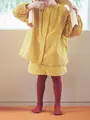 キッズ 80デニールタイツ125～145cm ワイン