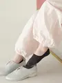 ロングキープカジュアルカバーソックス チャコールモク