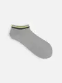 レイヤード風スニーカー丈ソックス グレー