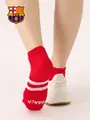 FC Barcelona ラインスニーカー用ソックス アカ