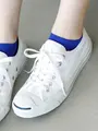 無地スニーカー丈ソックス サファイア
