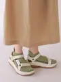 ドライ メッシュアキレスガードラインスニーカー用ソックス ティーグリーン