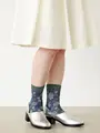 フロートオリエンタルショートソックス ダルブルー