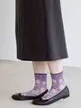 フロートオリエンタルショートソックス ライラック