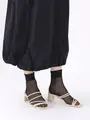 オールシアーショートソックス クロ