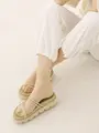 オールシアーショートソックス ベージュ