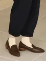 【定番】ゴム長ショートソックス キナリ