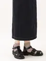 【定番】ゴム長ショートソックス グレージュ