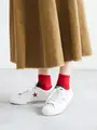 【定番】ゴム長ショートソックス NEWレッド