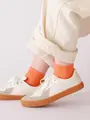 【定番】ゴム長ショートソックス オレンジシャーベット