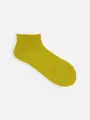 【定番】ゴム長ショートソックス ミモザイエロー