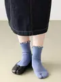 ワッフルメロウ足袋ショートソックス インディゴ