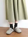 【定番】太リブショートソックス クロ