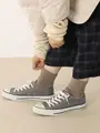 ラムウールリブベタショートソックス モカチャ