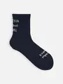 メッセージロゴショートソックス ネイビー