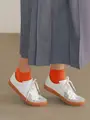 【靴下屋】アクセントカラーのお手頃ソックス オレンジ