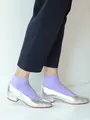 【靴下屋】アクセントカラーのお手頃ソックス パステルライラック