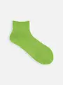 【定番】コットンブレンドショートソックス グリーンアップル
