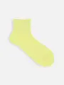 【定番】コットンブレンドショートソックス ペールライム