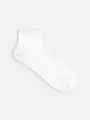 素足風に履けて脱げないショート丈の靴下 オフホワイト