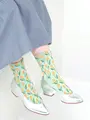 チューリップフロートショートソックス ミント