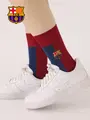 FC Barcelona バイカラーソックス ワイン×ブルー