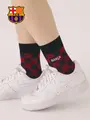 FC Barcelona チェックソックス クロ
