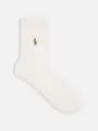 RL ケーブル柄ショートクルー丈ソックス オフホワイト
