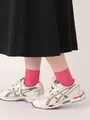 【冷感ドライ】薄手メッシュショートソックス ローズピンク