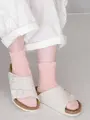 フリルタックメッシュショートソックス ピンク