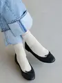 なめらかラメリブショートソックス オフキナリ