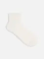 ゴム口ソフトリブベタショートソックス オフホワイト