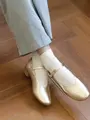 2×2リブショートソックス オフホワイト