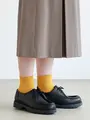 2×2リブショートソックス クロムイエロー