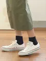 2×2リブショートソックス コン