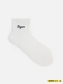 【Tigers】刺繍ソックス ピュアホワイト