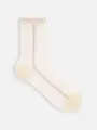 シアーラメラインソックス バニラ