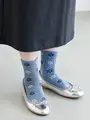フロートダイヤフラワーソックス ダルサックス