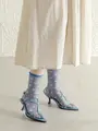 マーガレットドットソックス ネイビー