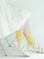 透けホログラムソックス イエロー
