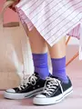 透けホログラムソックス パープル