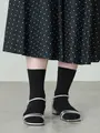 【定番】コットンブレンドソックス クロ