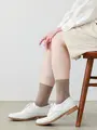 【定番】コットンブレンドソックス グレージュ