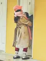 くま柄ノルディックJQソックス オフホワイト