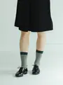 千鳥柄ソックス ダークグリーン