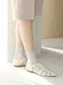 ホログラム風リブソックス シルバーグレー