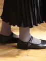 ホログラム風リブソックス インクブルー